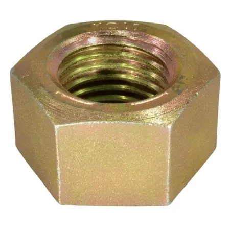 1-1/2 -6 Zinc Plated Grade 8 Steel Coarse Thread Hex Nuts (3 pcs.)