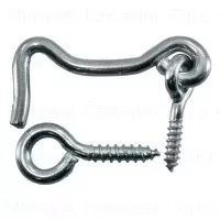 1-1/2 Inch Zinc Gate Hooks And Eyes For Secure Closure