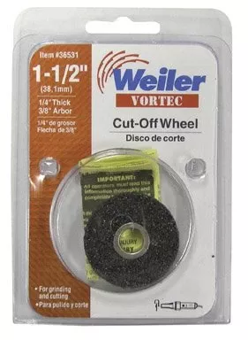 1-1/2" X 1/4" X 3/8" Abrasive Cutoff Wheel - Model 36531
