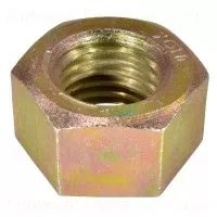 1-1/8 Inch Yellow Zinc Grade 8 Coarse Hex Nuts - Durable Fasteners
