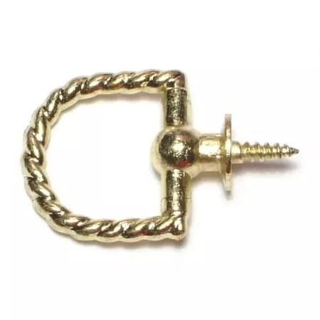 1-1/8Solid Brass Rope Twist Rings SHB-139 (5 pcs.)