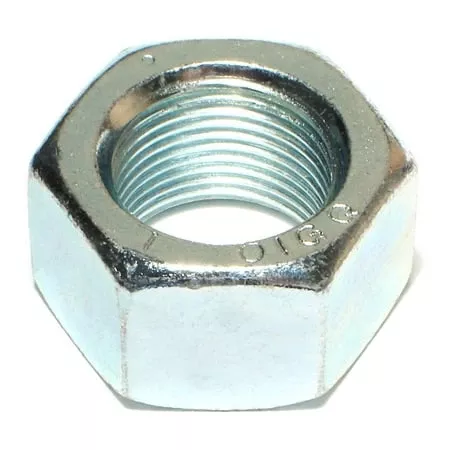 1 -14 Zinc Plated Grade 5 Steel Fine Thread Hex Nuts (3 pcs.)