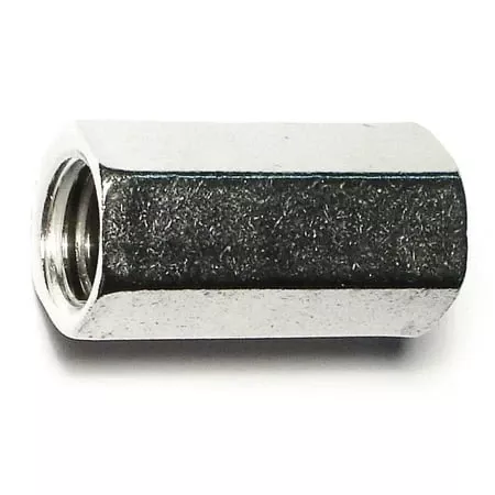 1/2-13 Coarse Thread Coupling Nuts Stainless Steel 18-8, 1-3/4" Length