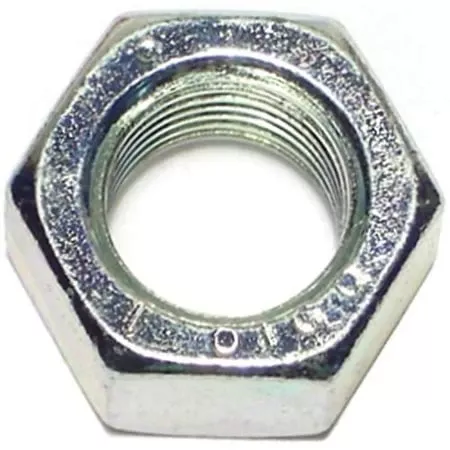 1/2-20 Fine Left Hand Hex Nuts - Plain Steel - Set Of 6