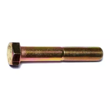1/2-20 X 3 Yellow Zinc Grade 8 Fine Thread Hex Cap Screws