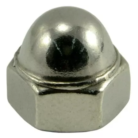 1/4-20 Stainless Steel Acorn Cap Nuts - Coarse Thread, Model Cnss-037