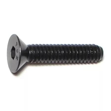 1/4-20 X 1-1/4 Black Oxide Flat Socket Cap Screws - Coarse Thread