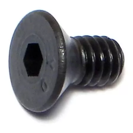 1/4-20 X 1/2 Black Oxide Flat Head Socket Cap Screws - Coarse Thread