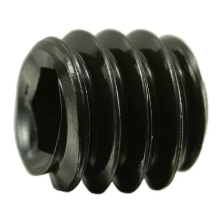 1/4-20 X 1/4 Black Oxide Steel Coarse Socket Set Screws - Hex Headless