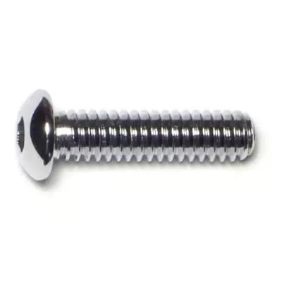 1/4 -20 x 1Chrome Grade 8 Button Head Socket Cap Screws (10 pcs.)