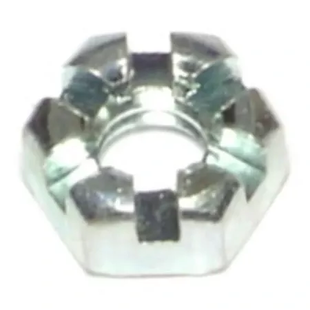 1/4 -20 Zinc Plated Steel Coarse Thread Slotted Hex Nuts (16 pcs.)
