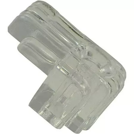 1/4 Inch Glass Clear Plastic Decorative Mirror Clips - Pack Of 12