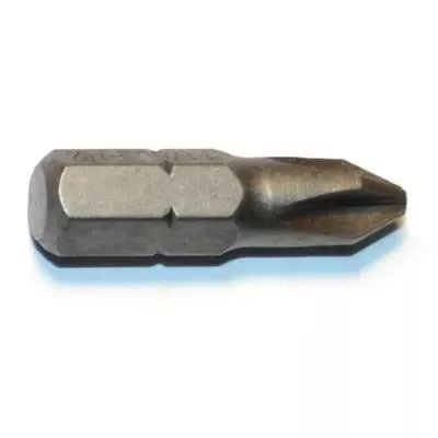 1/4" X 1" No. 2 Phillips Power Screwdriver Insert Bits - Set Of 2