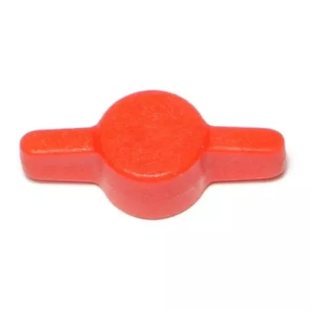 1/4Red Plastic Tee Thumb Screw Knobs TSKRP-072 (5 pcs.)