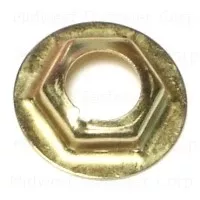 1/8 Inch Brass Plated Washer Lock Nuts - Durable And Reliable Fasteners
