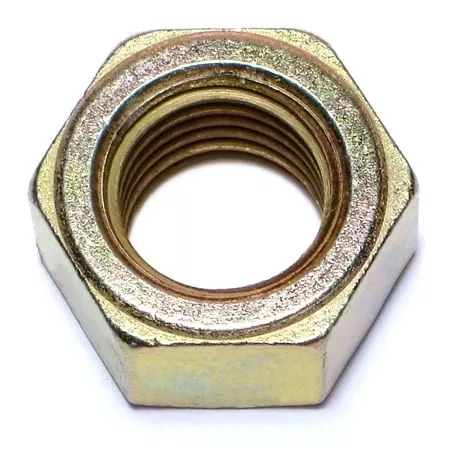 1-8 Yellow Zinc Grade 8 Coarse Hex Nuts - Durable Steel Fasteners