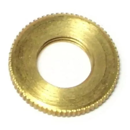1/8IP x 3/4Brass Knurled Lock Nuts LKNUTB-020 (15 pcs.)