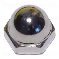 10-24 Nickel Plated Brass Acorn Cap Nuts - Durable And Corrosion Resistant