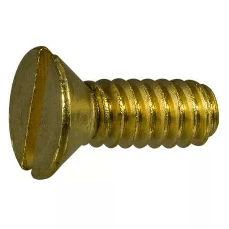 #10-24 x 1/2Brass Slotted Flat Head Machine Screws MSFB-210 (24 pcs.)