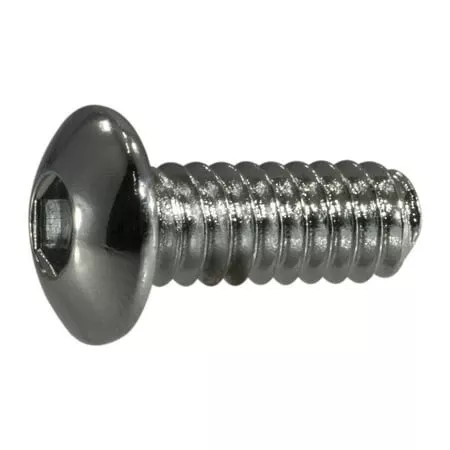 #10-24 x 1/2Chrome Grade 8 Button Head Socket Cap Screws (10 pcs.)