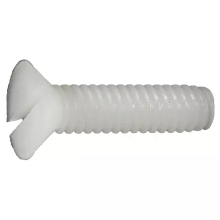 #10-24 x 1Nylon Plastic Slotted Flat Head Screws MSFN-114 (20 pcs.)