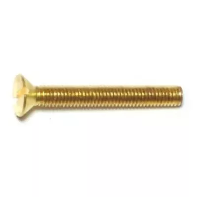 #10-32 x 1-1/2Brass Slotted Flat Head Machine Screws MSFB-258 (14 pcs.)