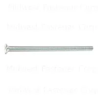 10-32 X 3-1/2 Zinc Slotted Flat Machine Screws - Durable Fasteners For Various Applications