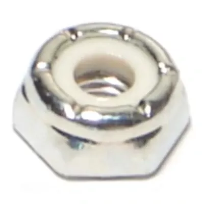 #10-32 Zinc Grade 2 Nylon Insert Lock Nuts LKNUT-074 (10 pcs.)