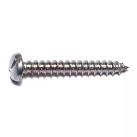 #10 x 1-1/218-8 Stainless Slotted Pan Sheet Metal Screws SMSPSS-388 (14 pcs.)