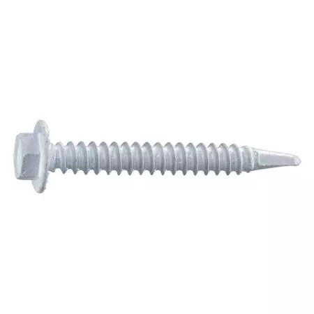 #10 x 1-1/2White Hex Head Self-Drilling Screws (100 pcs.)