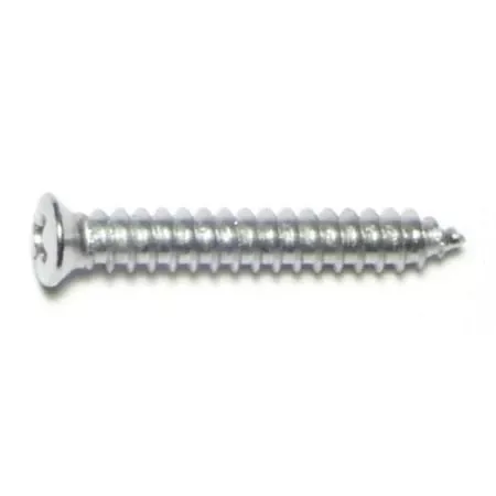 #10 x 1-1/4Steel Phillips Oval Head Sheet Metal Screws SMSOC-119 (20 pcs.)