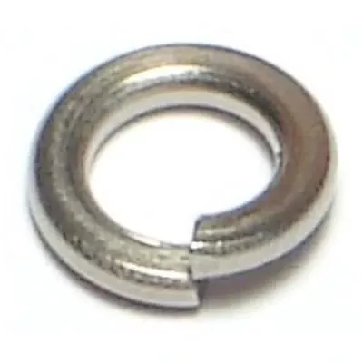 #10 X 3/16 X 21/64 Stainless Steel Medium Split Lock Washers - 18-8 Grade