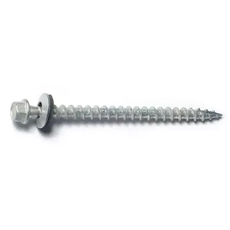 #10 X 3 Galvanized Steel Hex Washer Head Self-drilling Pole Barn Screws