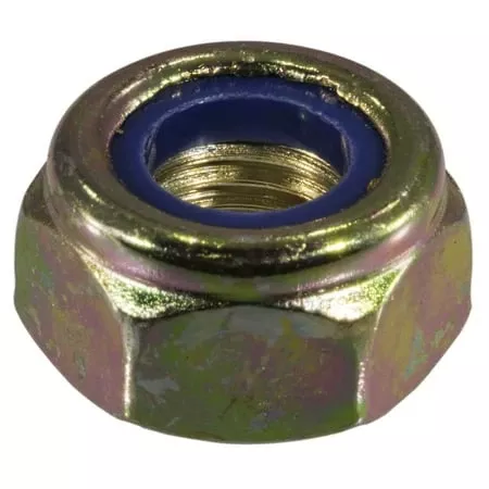 10mm-1.25 Zinc Plated Class 8 Steel Fine Thread Lock Nuts With Nylon Insert