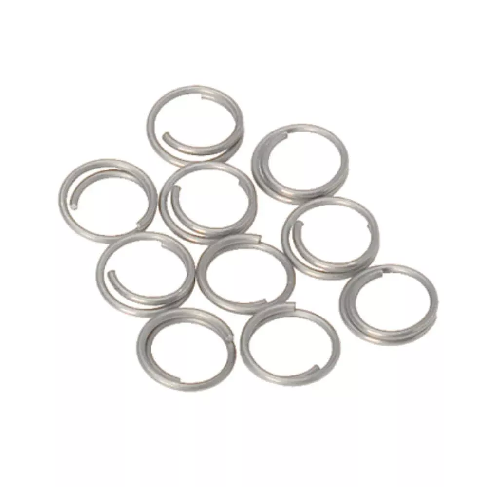 10mm Stainless Split Rings 10-Pack