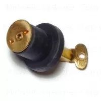 11/16" To 3/4" Brass And Rubber Snap Handle Drain Plugs