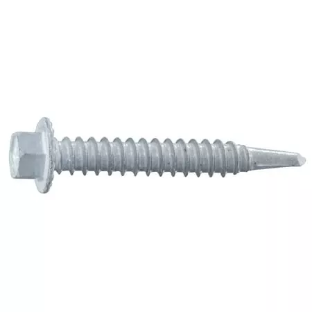 #12 x 1-1/2White Hex Head Self-Drilling Screws (100 pcs.)