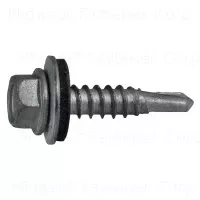 12 X 1 Inch Hex Self-drilling Screw With Bonded Sealing Washer