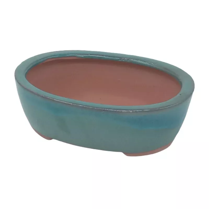 12 x 10 x 4 cm – Glazed Bonsai Pot – Midnight Blue