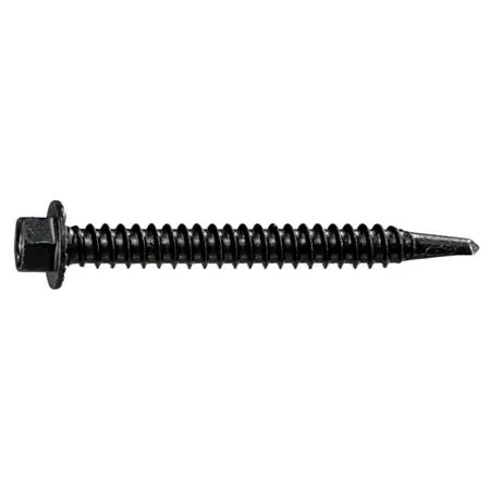 #12 x 2Brown Ruspert Coated Hex Washer Head Self-Drilling Screws (50 pcs.)