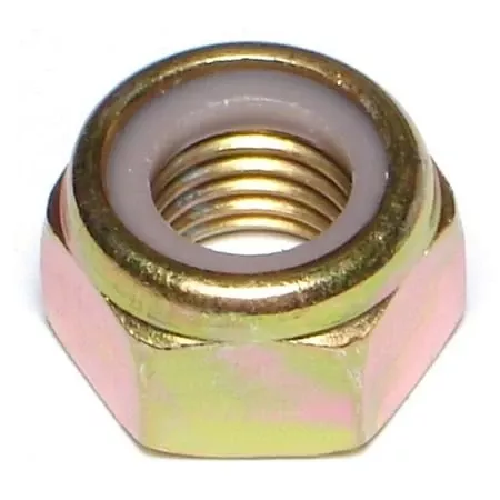 12mm-1.50 Zinc Plated Class 8 Steel Fine Thread Lock Nuts With Nylon Insert