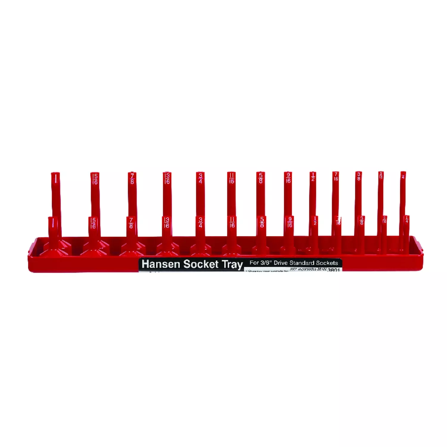 13.25 In. L X 3/8 In. Drive Sae Socket Tray - 1 Piece