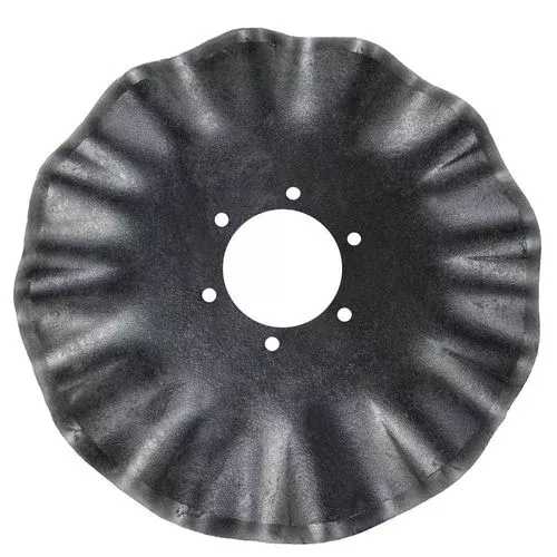 17" X 5MM, 3-3/4" RCH, 5" BCD WAVY COULTER BLADE