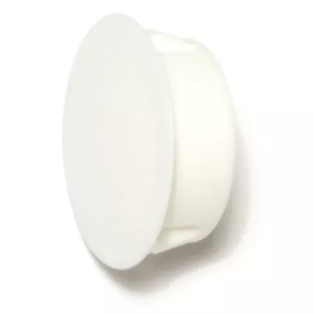 1White Nylon Plastic Flush Head Hole Plugs HPN-084 (6 pcs.)