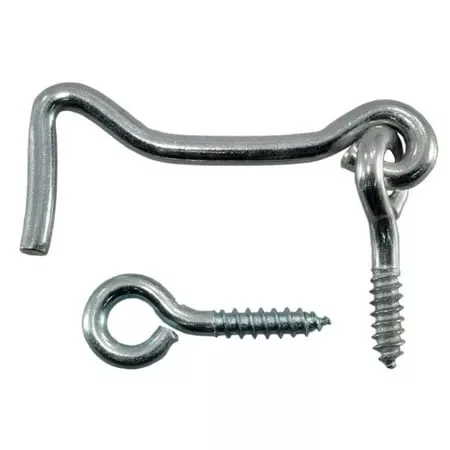 2 Inch Zinc Plated Steel Gate Hooks And Eyes For Secure Closure
