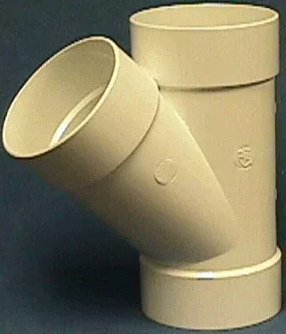 2" x 1-1/2" x 2" - PVC DWV Wye