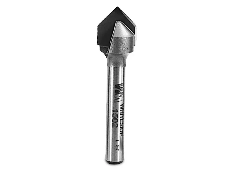 22480 3/8-inch Carbide V-groove Router Bit