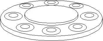 24" - Forged Steel 150# Blind Flange Raised Face A105