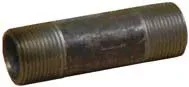 3-1/2" x 11" - Black Steel Nipple Standard