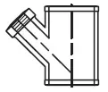 3" x 2" - Cast Iron No-Hub Tap Wye